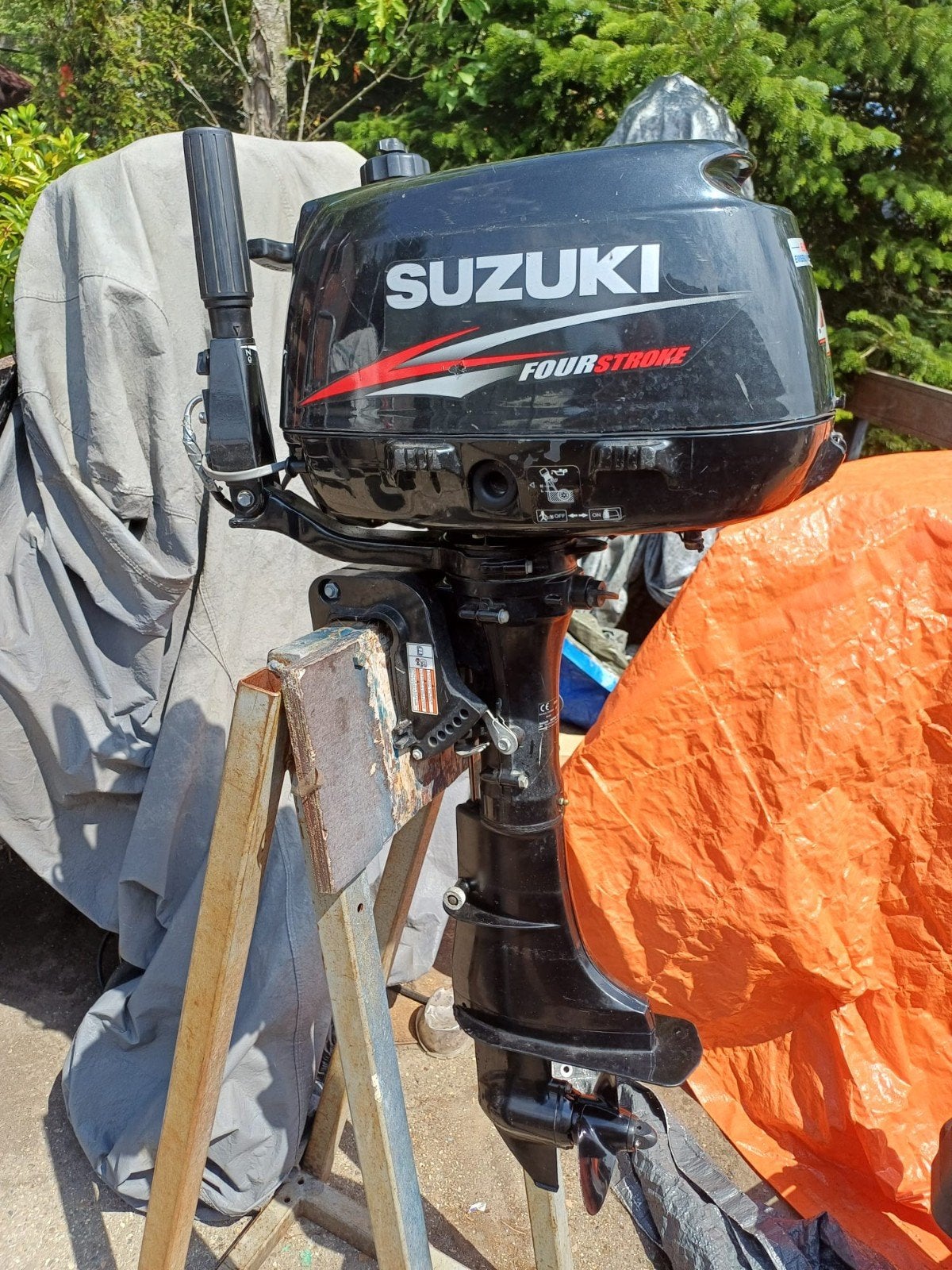 Nette Suzuki 4 pk 4 takt kortstaart 2010 heeft een tijd stil, Ophalen, Gebruikt, 5 tot 10 pk, Viertaktmotor
