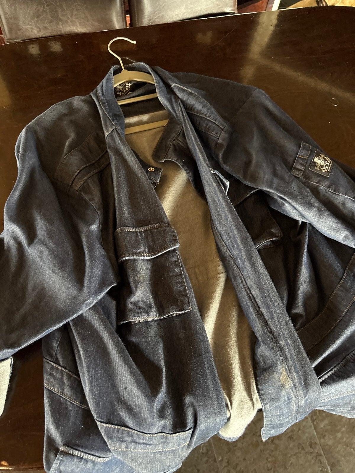 Stoere spijkerjas met zakken, Ophalen, Gedragen, Overige maten, Blauw