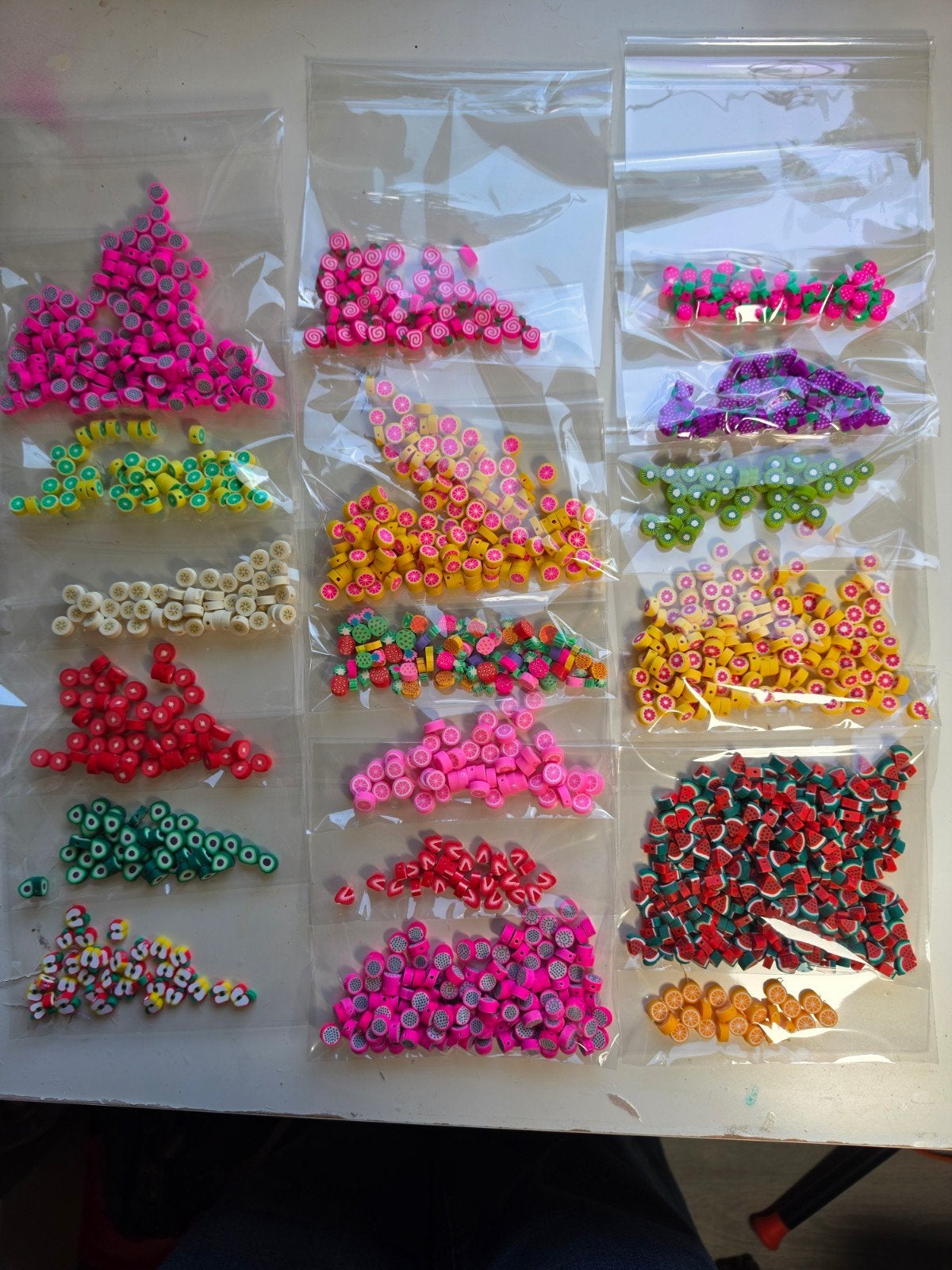 Grote partij polymeer kralen in fruitvorm voor sieraden make, Ophalen of Verzenden, Nieuw, Kraal