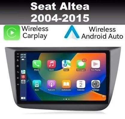 Seat Altea 9inch radio navigatie android 14 apple carplay, Auto diversen, Ophalen of Verzenden, Nieuw