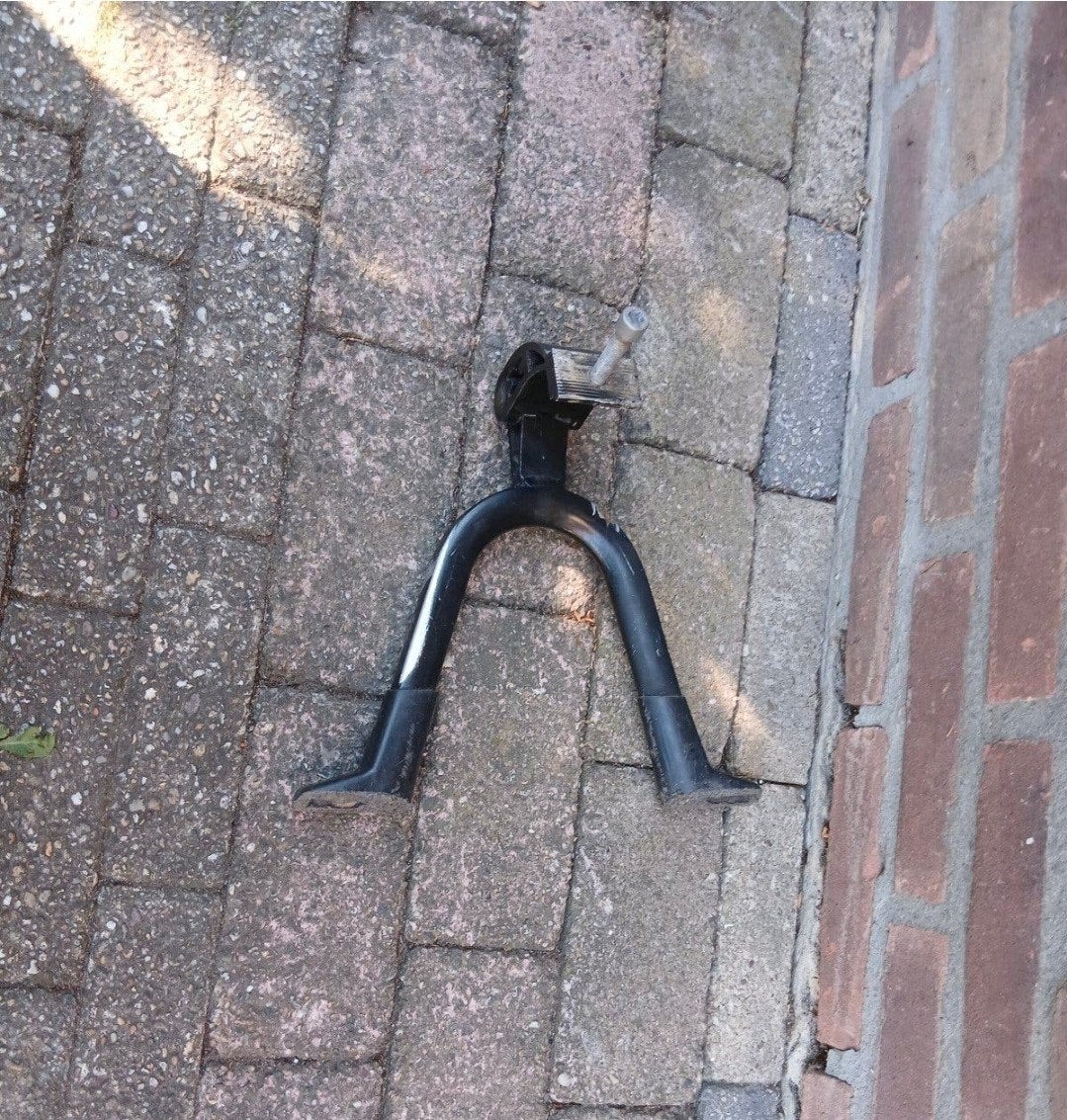 Stevige Dubbele Fietsstandaard - Stabiel Parkeren, Ophalen of Verzenden, Gebruikt, Overige typen