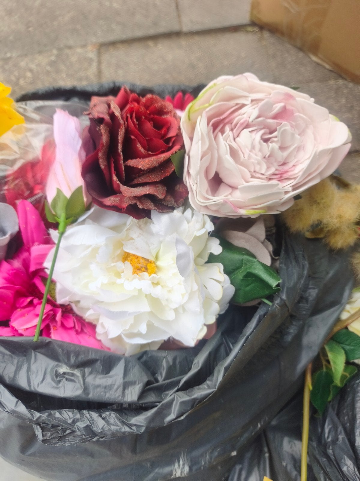 Grote partij diverse kunstbloemen, Ophalen of Verzenden, Zo goed als nieuw, Kunstbloem