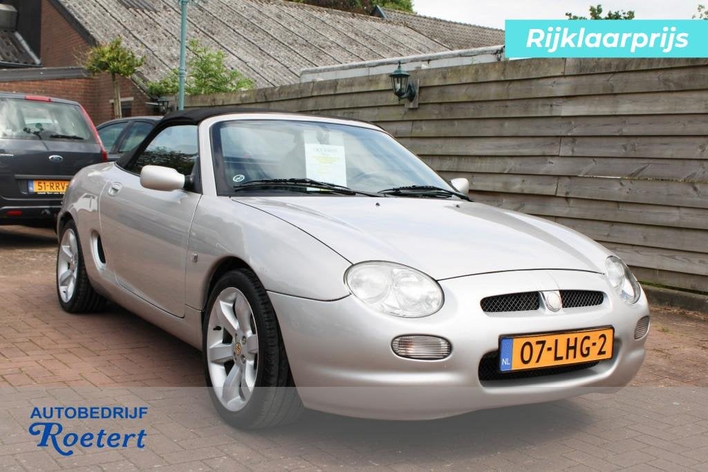 Mg F 1.8I 75 MK III Cabrio softtop 2-drs 120pk. airco/radioC, Auto's, Huisgarantie, 4 cilinders, 1796 cc, Leder
