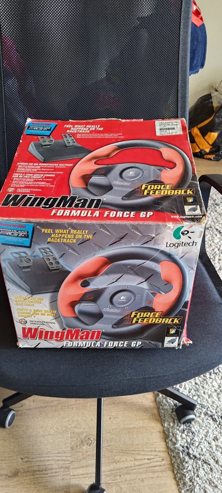 Logitech WingMan Formula Force GP racestuur, Ophalen