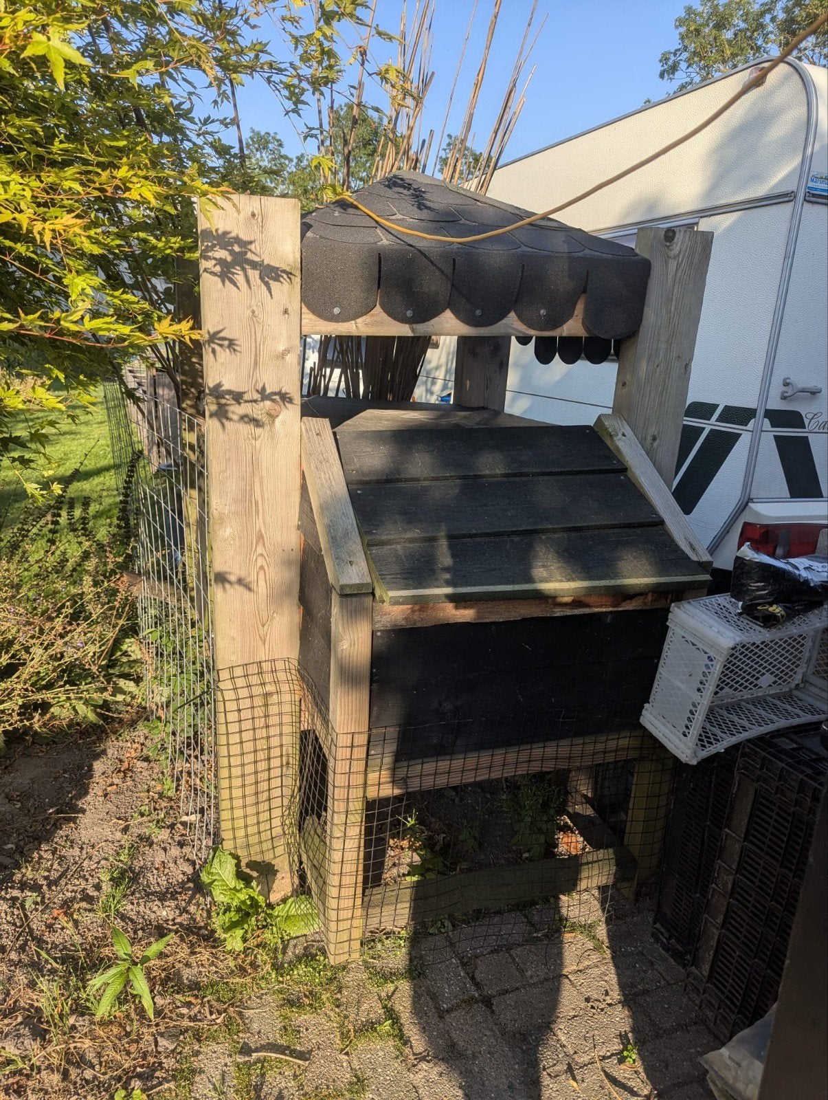 kippenhok met vele toebehoren, Ophalen, Gebruikt, Kippenhok of Kippenren