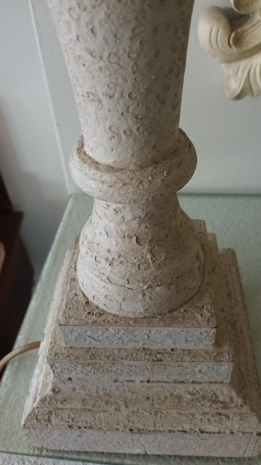 Set van 2 klassieke tafellampen met linnen kap, Ophalen of Verzenden, Zo goed als nieuw, Hout
