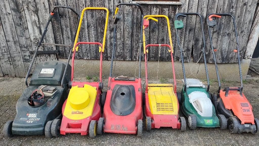 6 Grasmaaiers elektrisch, voor onderdelen, Tuin en Terras, Ophalen, Gebruikt, Elektrische grasmaaier