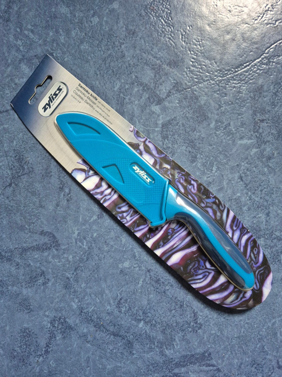 Zyliss Santoku mes met bescherming - 12.5cm, Nieuw, Ophalen of Verzenden, Metaal, Overige merken