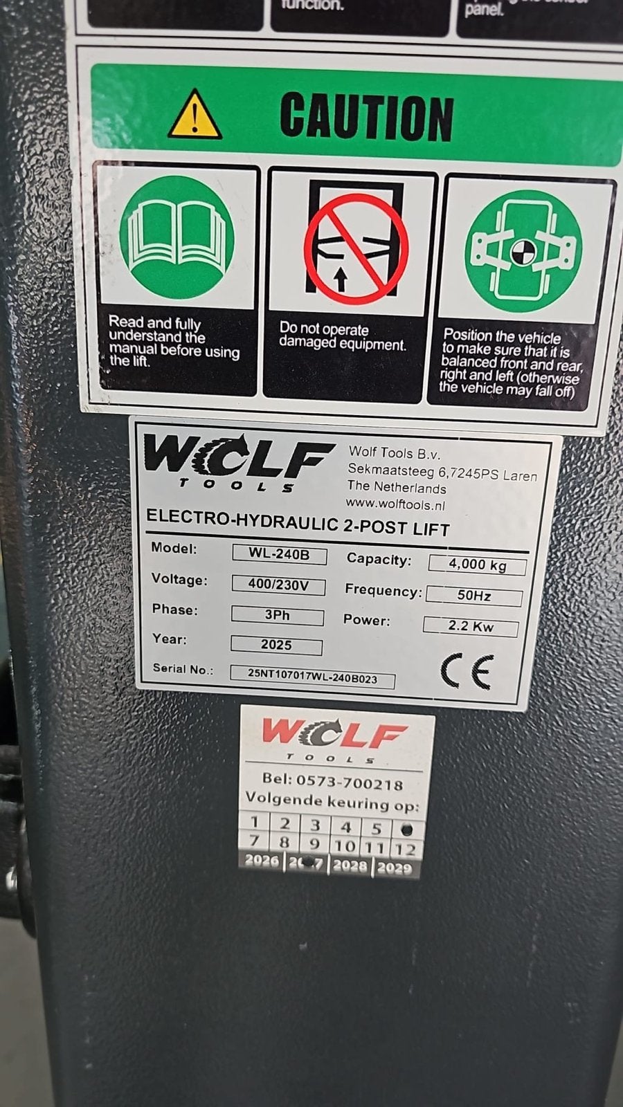 WL240B speciale afhaalprijs Wateringen (Den Haag), Ophalen, Info@wolftools.nl, Deventer, Wolf