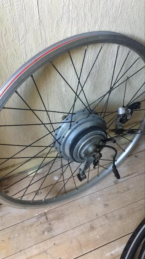 28 inch Electrische achterwiel, Ophalen of Verzenden, Gebruikt