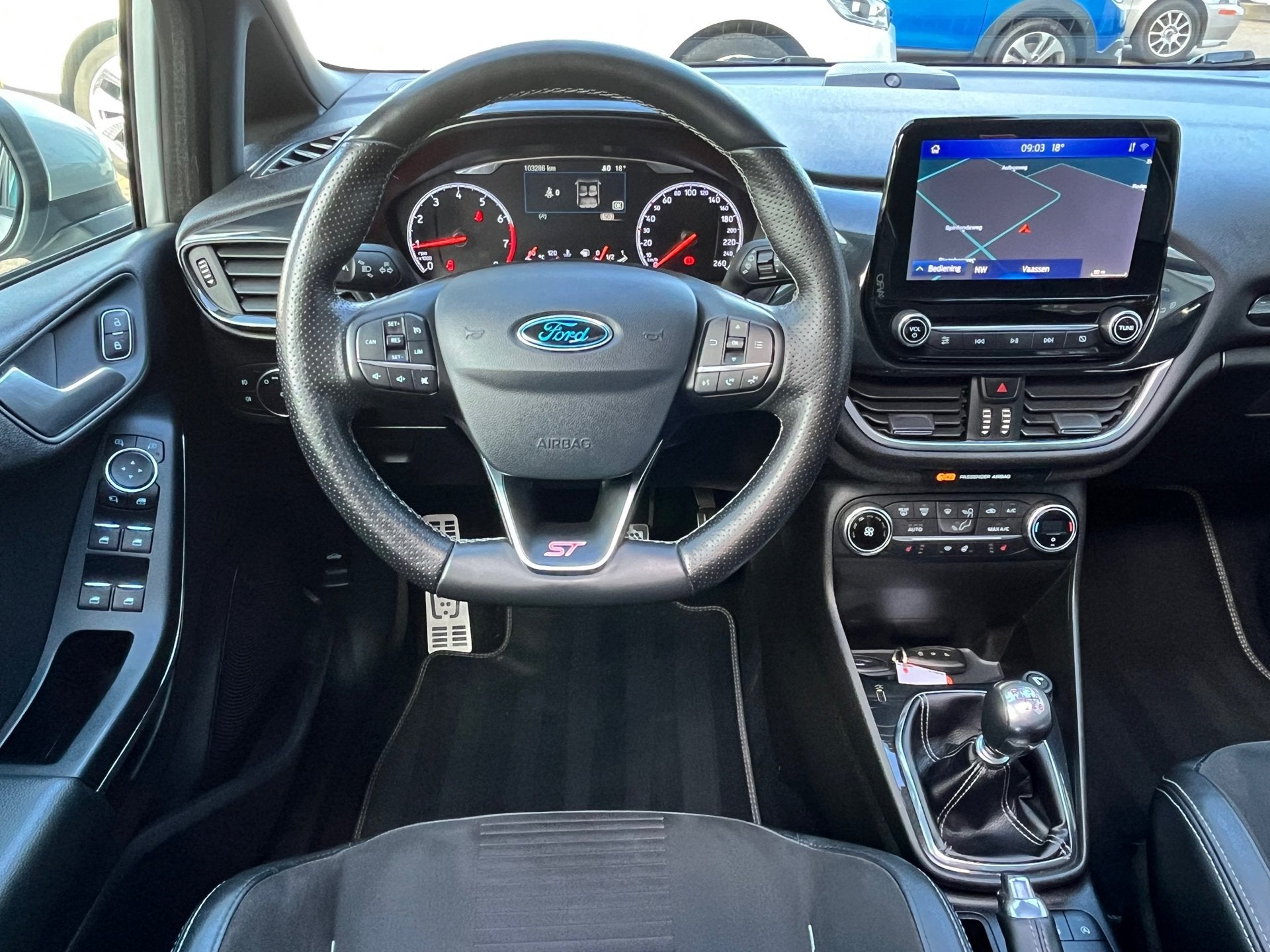Ford Fiesta 1.5 ST-3 200PK! Panodak,Recaro,Navi,Clima,Cruise, Auto's, Voorwielaandrijving, Dealer onderhouden, 1188 kg, Origineel Nederlands