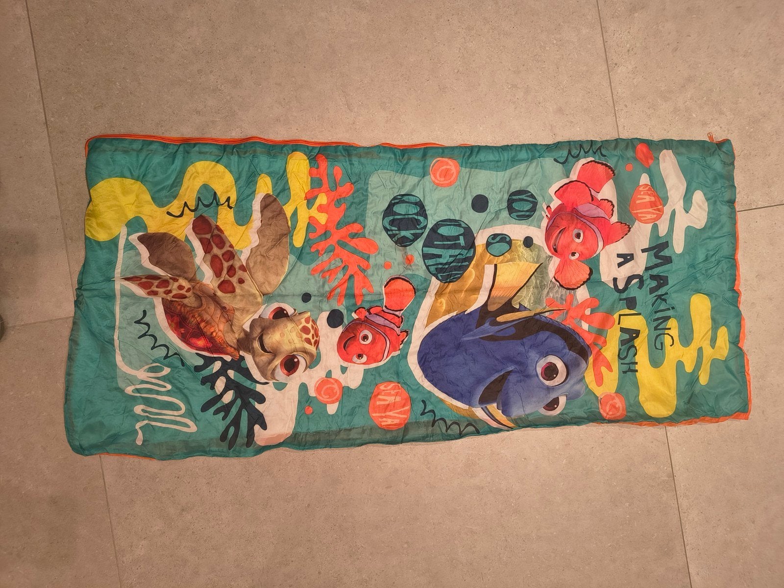 Disney Finding Dory Nemo Kinderslaapzak, Ophalen of Verzenden, Gebruikt