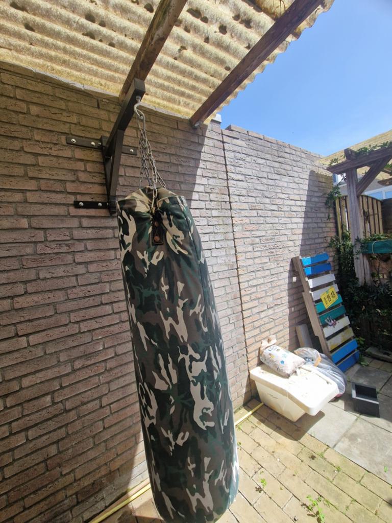 Bokszak incl ophang systeem, Ophalen of Verzenden, Gebruikt, Bokszak