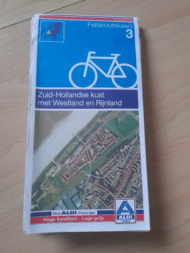FIETSROUTEKAART 3 ZUID-HOLLANDSE KUST MET WETSLAND EN, Ophalen of Verzenden, Zo goed als nieuw