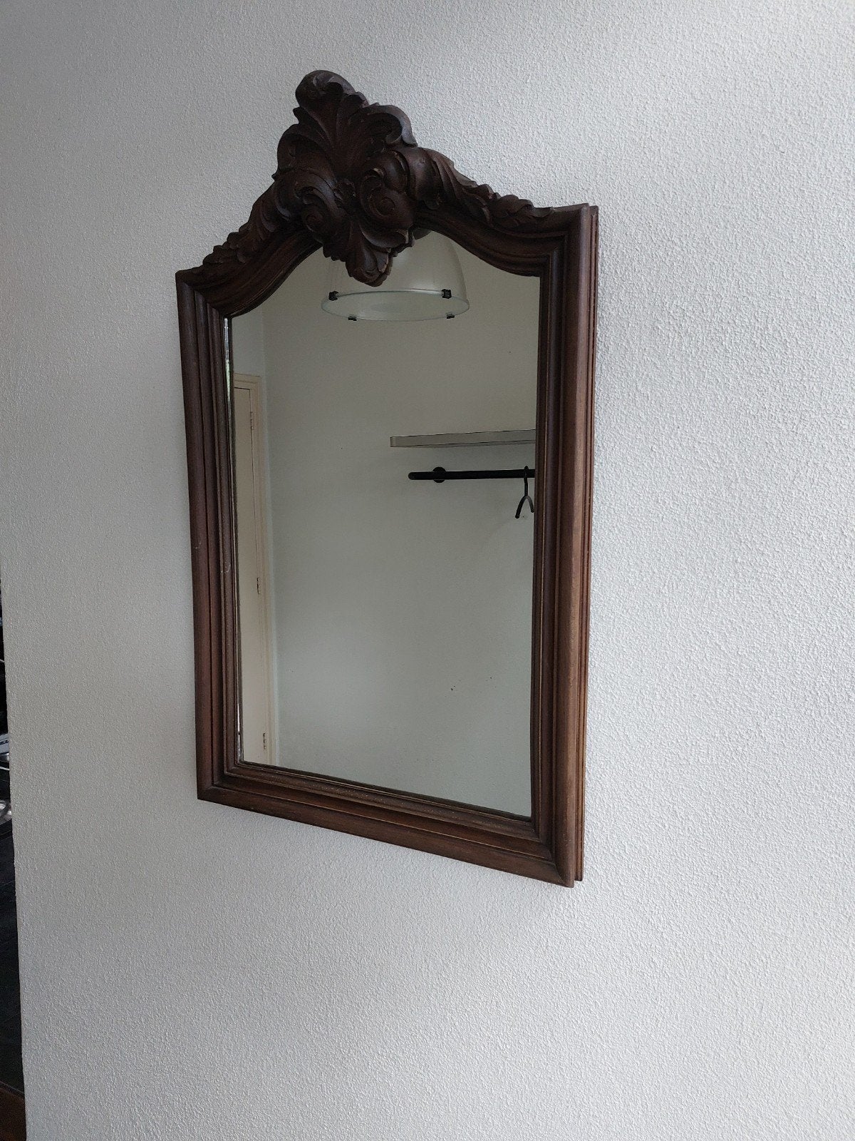 mooie oude spiegel, Antiek en Kunst, Ophalen, Rechthoekig, 50 tot 100 cm, Minder dan 100 cm