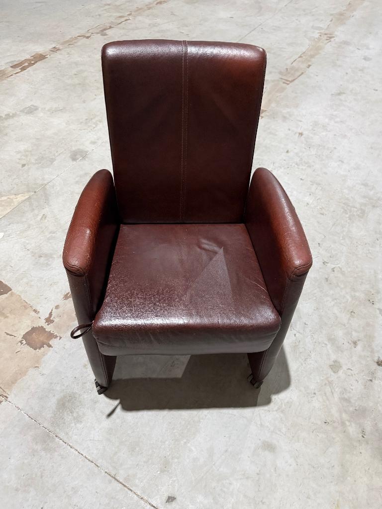 Stoel op wieltjes, Huis en Inrichting, Stoelen, Ophalen, Overige materialen, Gebruikt, Bruin