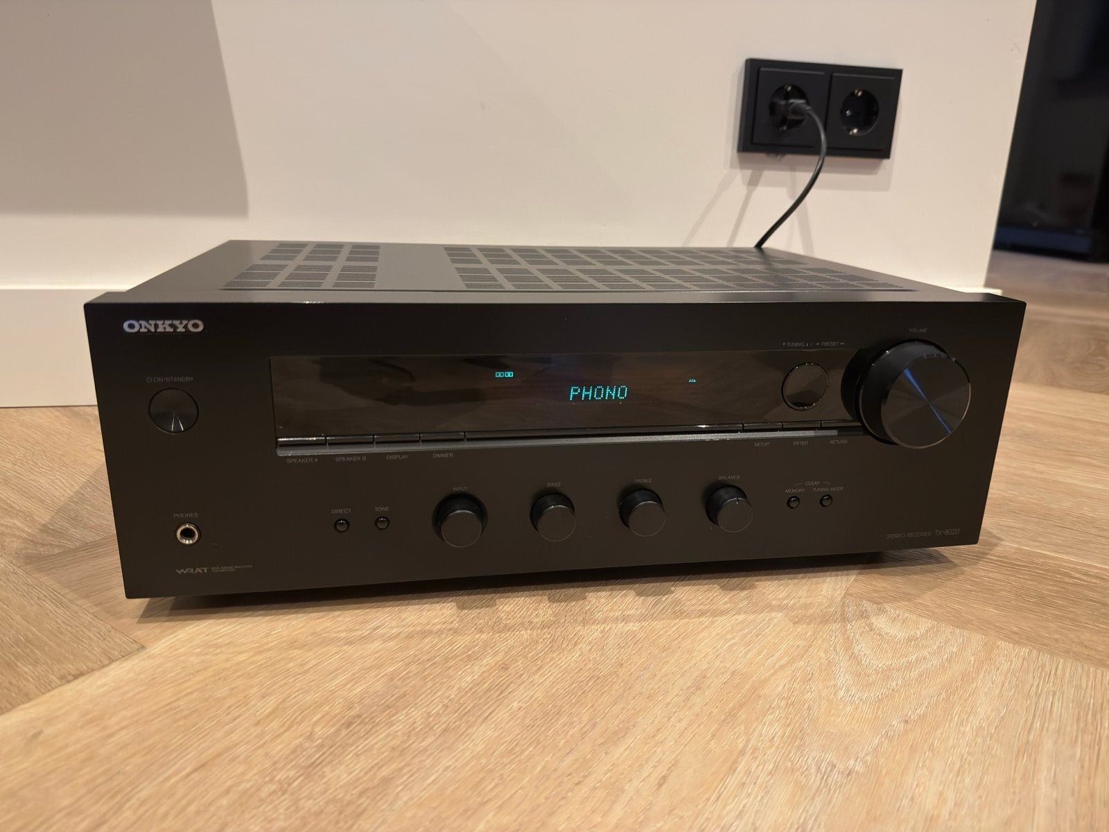 Onkyo TX-8020 Stereo Receiver - Zo goed als nieuw, Ophalen of Verzenden, Zo goed als nieuw, 120 watt of meer, Stereo