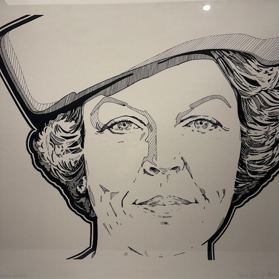 Marte Roling (1939) - Zeefdruk Koningin Beatrix, 1990., Ophalen of Verzenden