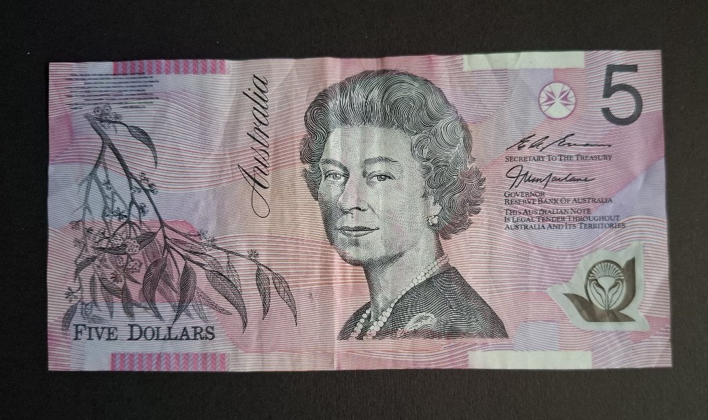 AUSTRALIE 5 dollars 1997, Ophalen of Verzenden, Los biljet