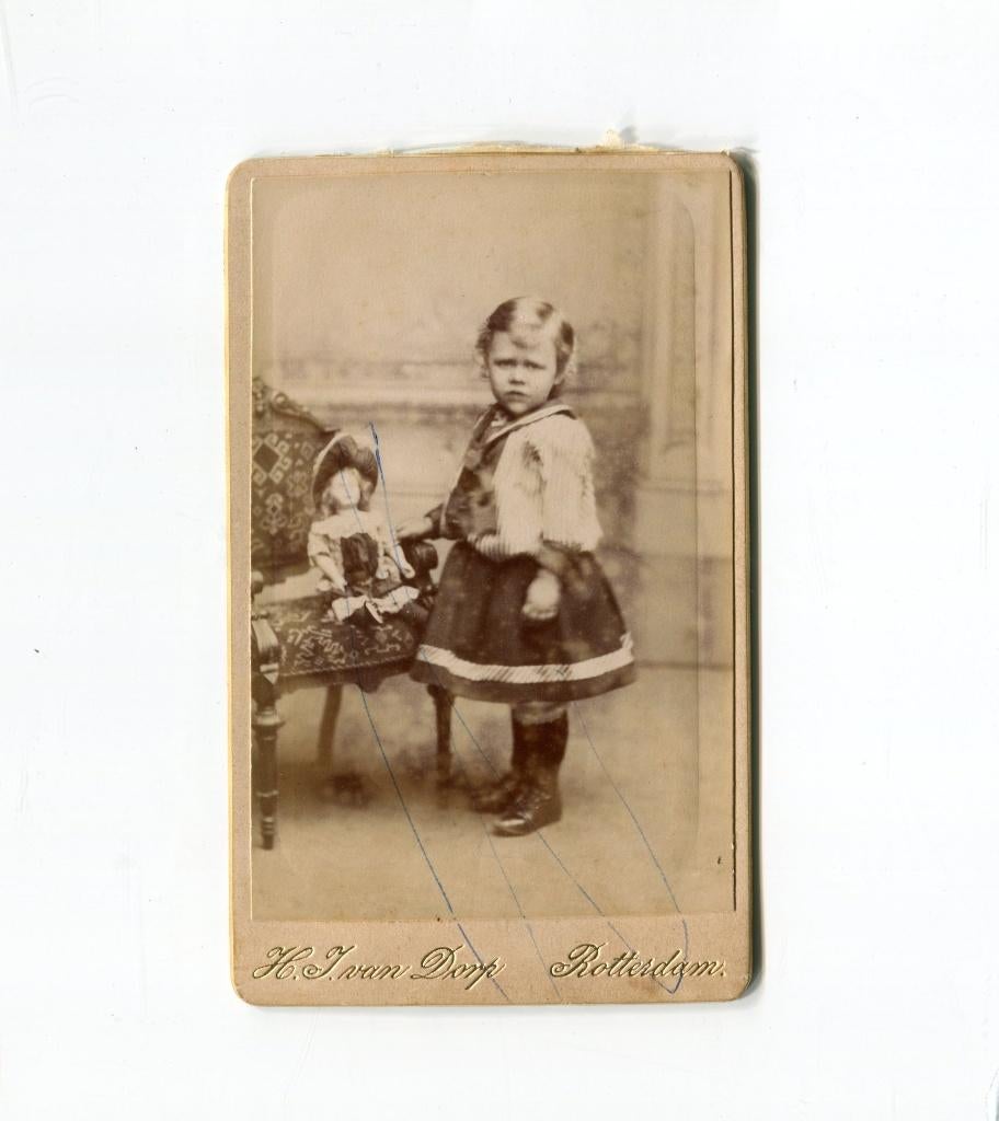 Carte de Visite. H. van Dorp. Rotterdam., Foto, Ophalen of Verzenden, Zo goed als nieuw, Voor 1940