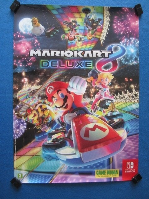 Game Poster Mario Kart of Rabbids, Disney Hercules, Sam&Max, Ophalen of Verzenden, A1 t/m A3, Film en Tv