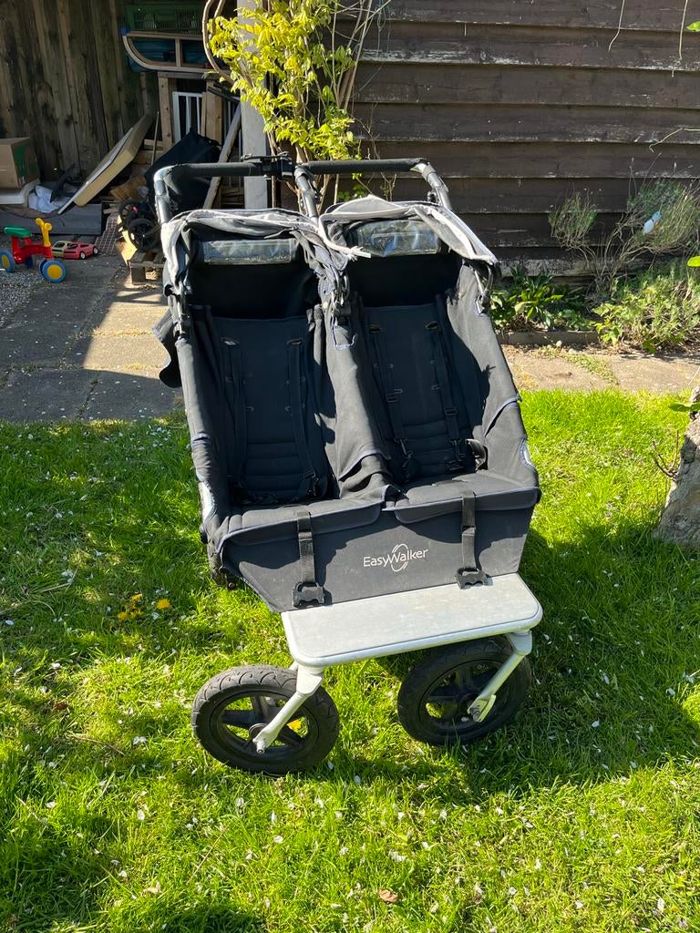 EasyWalker Dubbele Wandelwagen - Ideaal voor Tweelingen/Broe, Gebruikt, Duowagen, Ophalen, Kinderwagen