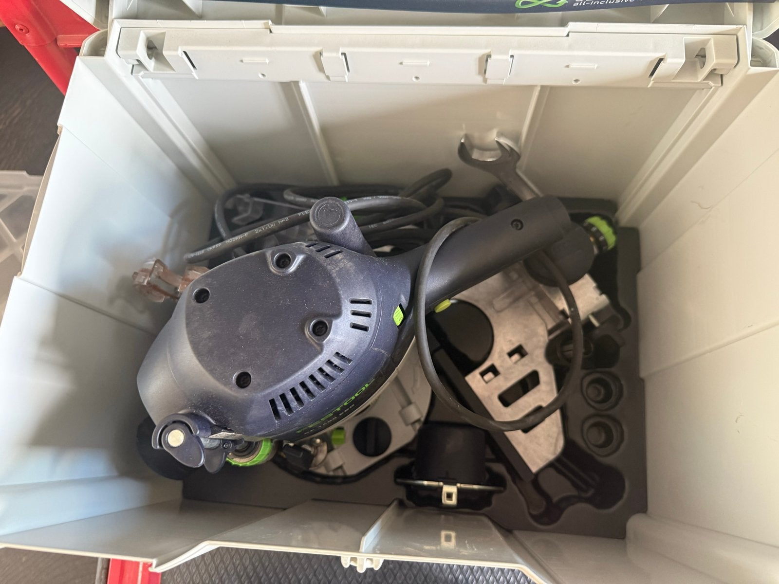 Festool OF 1400 EBQ-Plus Bovenfrees in Systainer, Ophalen of Verzenden, Zo goed als nieuw, Elektrisch, Bovenfrees