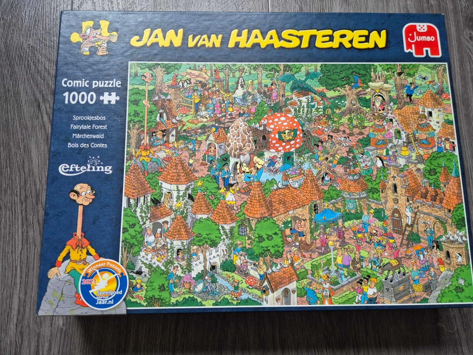 jan van haasteren efteling sprookjesbos 1000 stukjes, Ophalen of Verzenden, 500 t/m 1500 stukjes, Zo goed als nieuw
