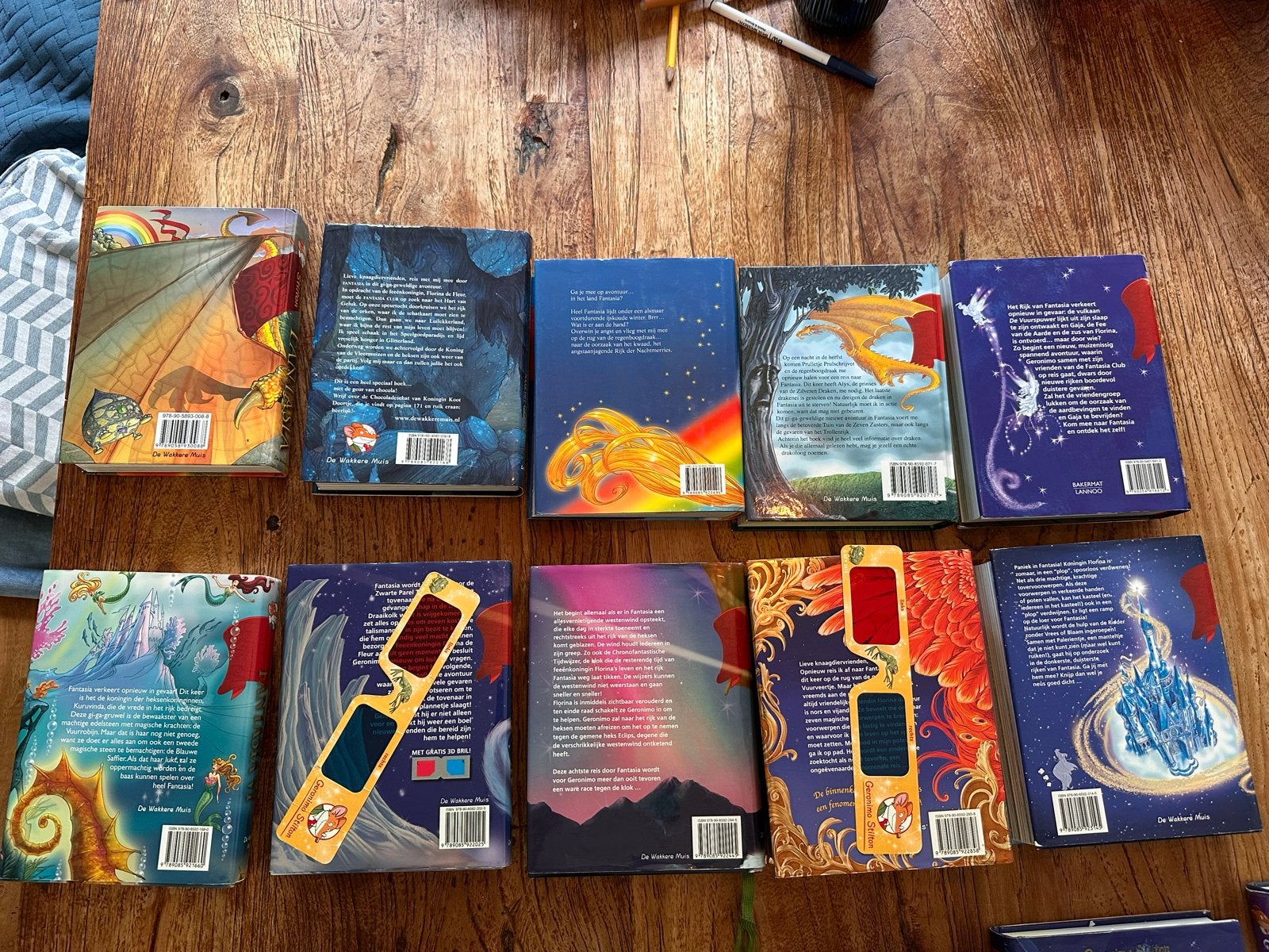 Geronimo Stilton Fantasia 1,2,3,4,5,6,7,8,9,10 (1 tm 10), Boeken, Ophalen of Verzenden, Gelezen
