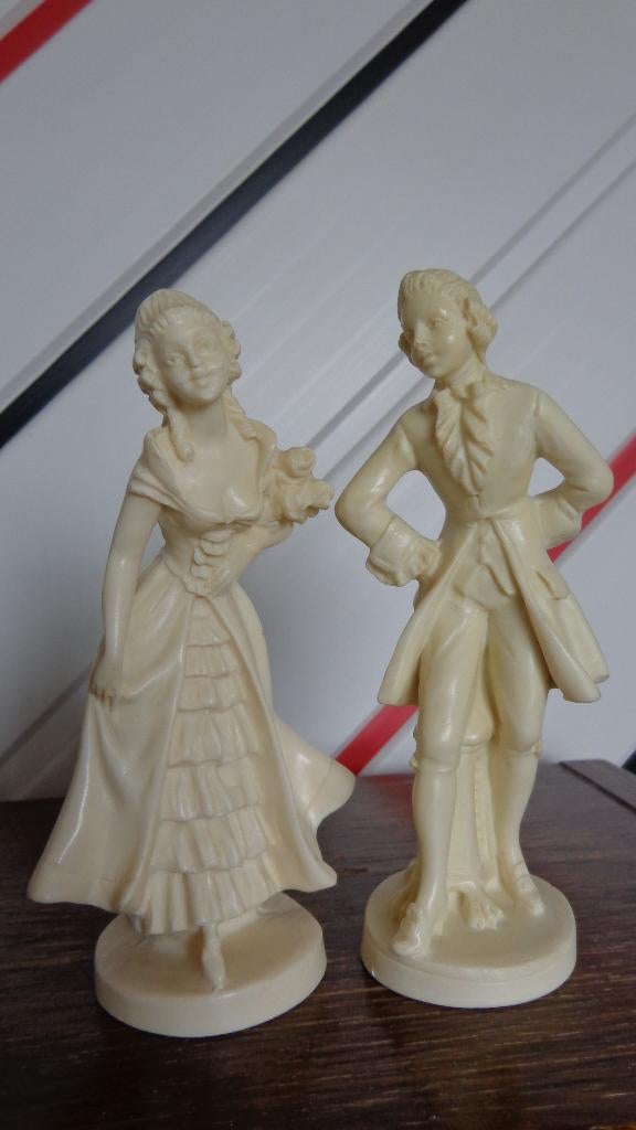 Vintage koppel Dame en Cavalier merk Santini DEP (Italië), Antiek en Kunst, Ophalen