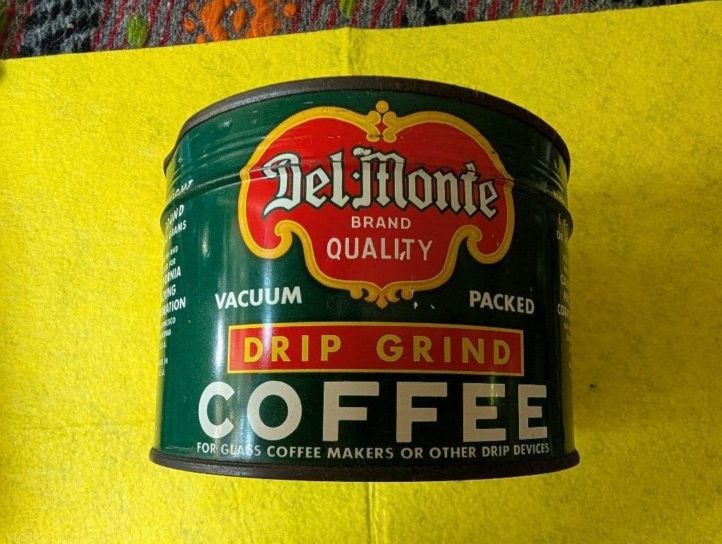 Del Monte koffie blik, Verzamelen, Blikken, Ophalen of Verzenden, Gebruikt, Koffie