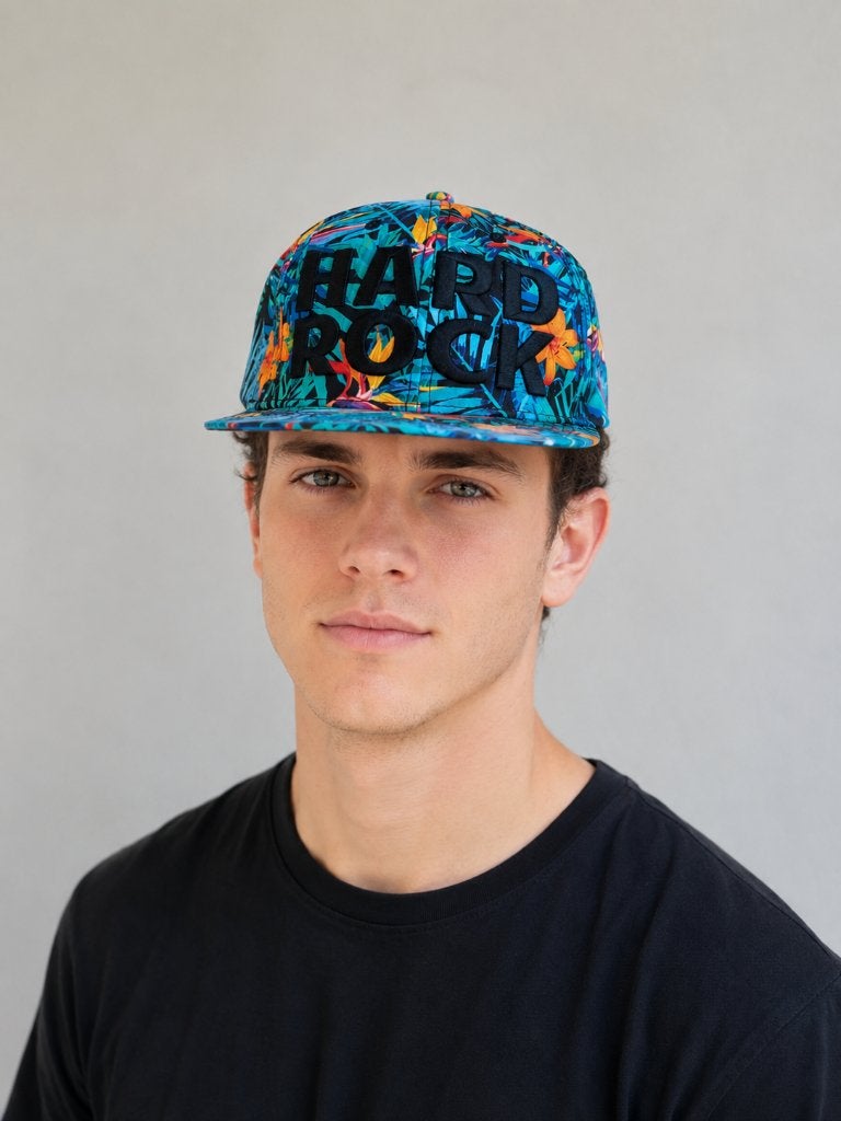 Echte Hard Rock pet / cap bloemen print, Nieuw, Pet, One size fits all, Ophalen of Verzenden