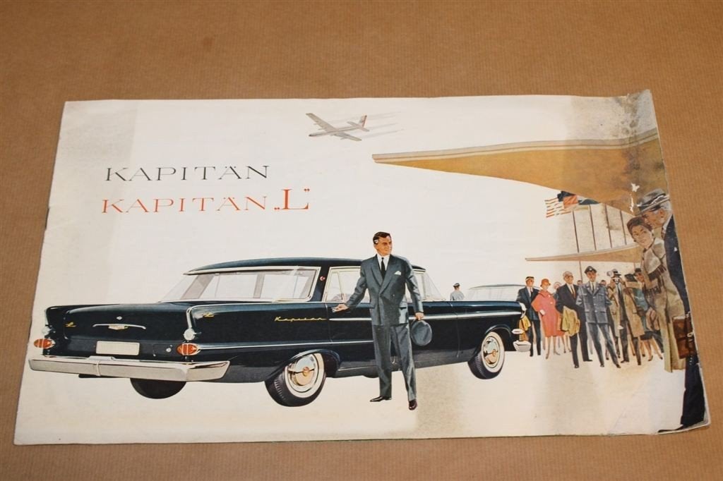 Zeldzame brochure - Opel Kapitän L - Circa 1960, Ophalen of Verzenden, Gelezen, Opel