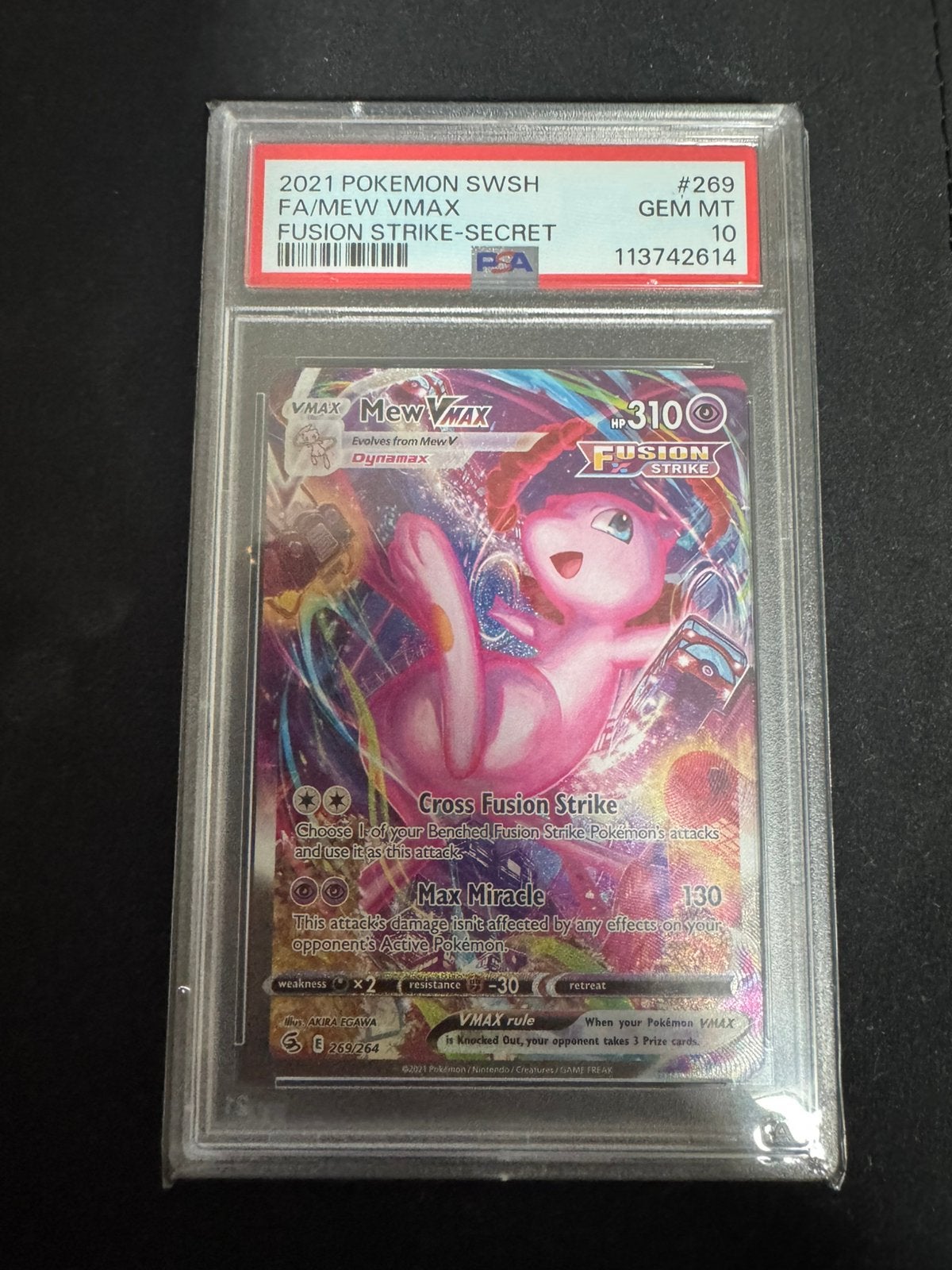 Mew vmax 269 psa 10, Ophalen of Verzenden, Zo goed als nieuw