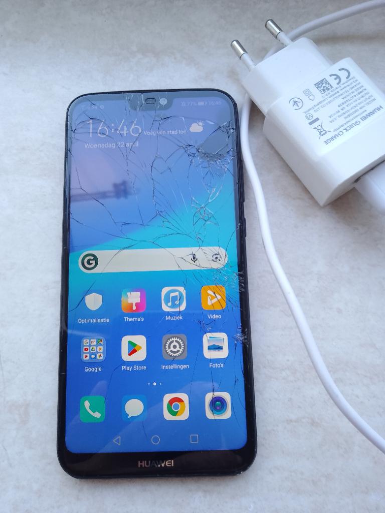 Huawei p 20 lite, Ophalen, Zwart