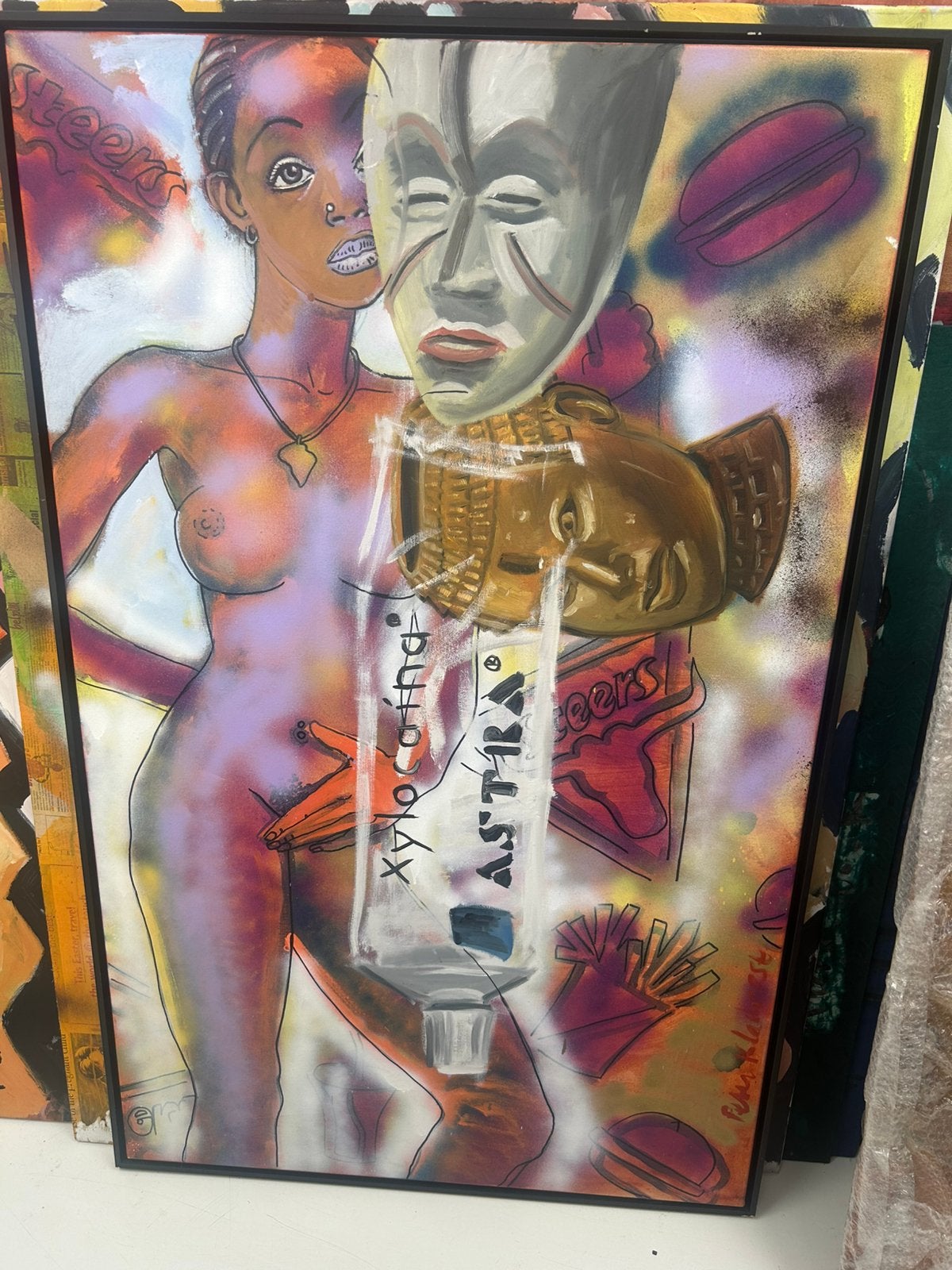 Origineel schilderij van Peter Klashorst - inclusief lijst, Antiek en Kunst, Ophalen