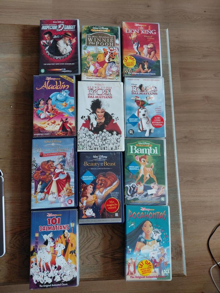 11 DISNEY VHS Engels gesproken Nederlands ondertiteld, Alle leeftijden, Ophalen of Verzenden, Gebruikt, Tekenfilms en Animatie