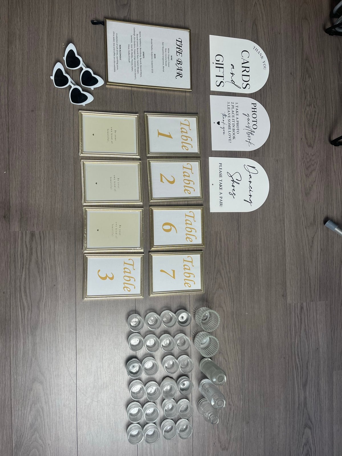 Complete bruiloft decoratie set - Zie ook andere advertentie, Ophalen, Gebruikt, Versiering, Geboorte of Huwelijk