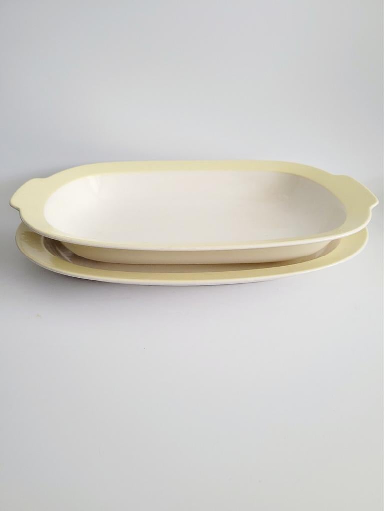 Izgs set grote schalen Regout Maastricht pastel servies, Ophalen of Verzenden