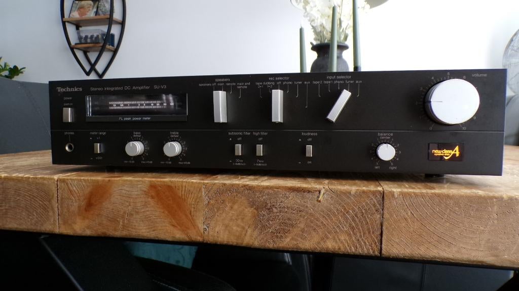 Mooie Vintage Technics New Class A versterker type SU-V3, Overige merken, Ophalen of Verzenden, Zo goed als nieuw, 120 watt of meer