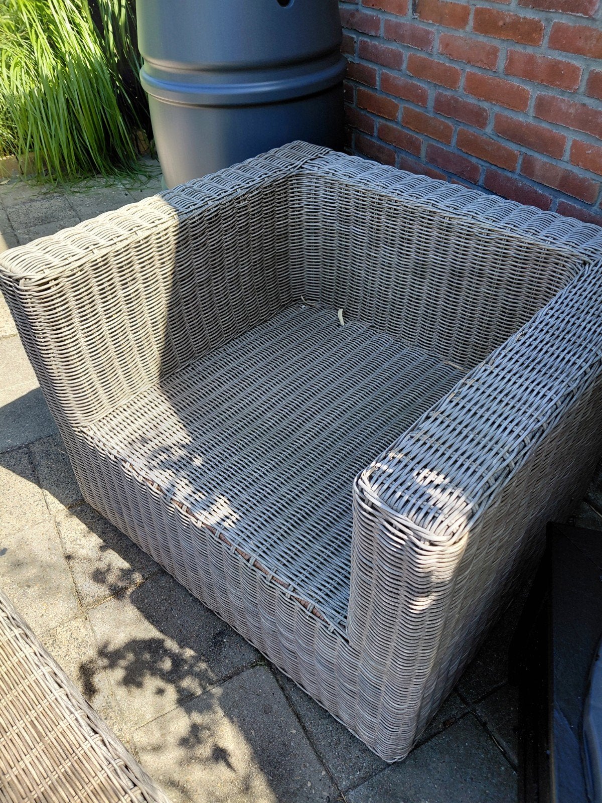 te koop mooie zgan grote loungestoel, Tuin en Terras, Tuinsets en Loungesets, Ophalen of Verzenden, Zo goed als nieuw, Kunststof