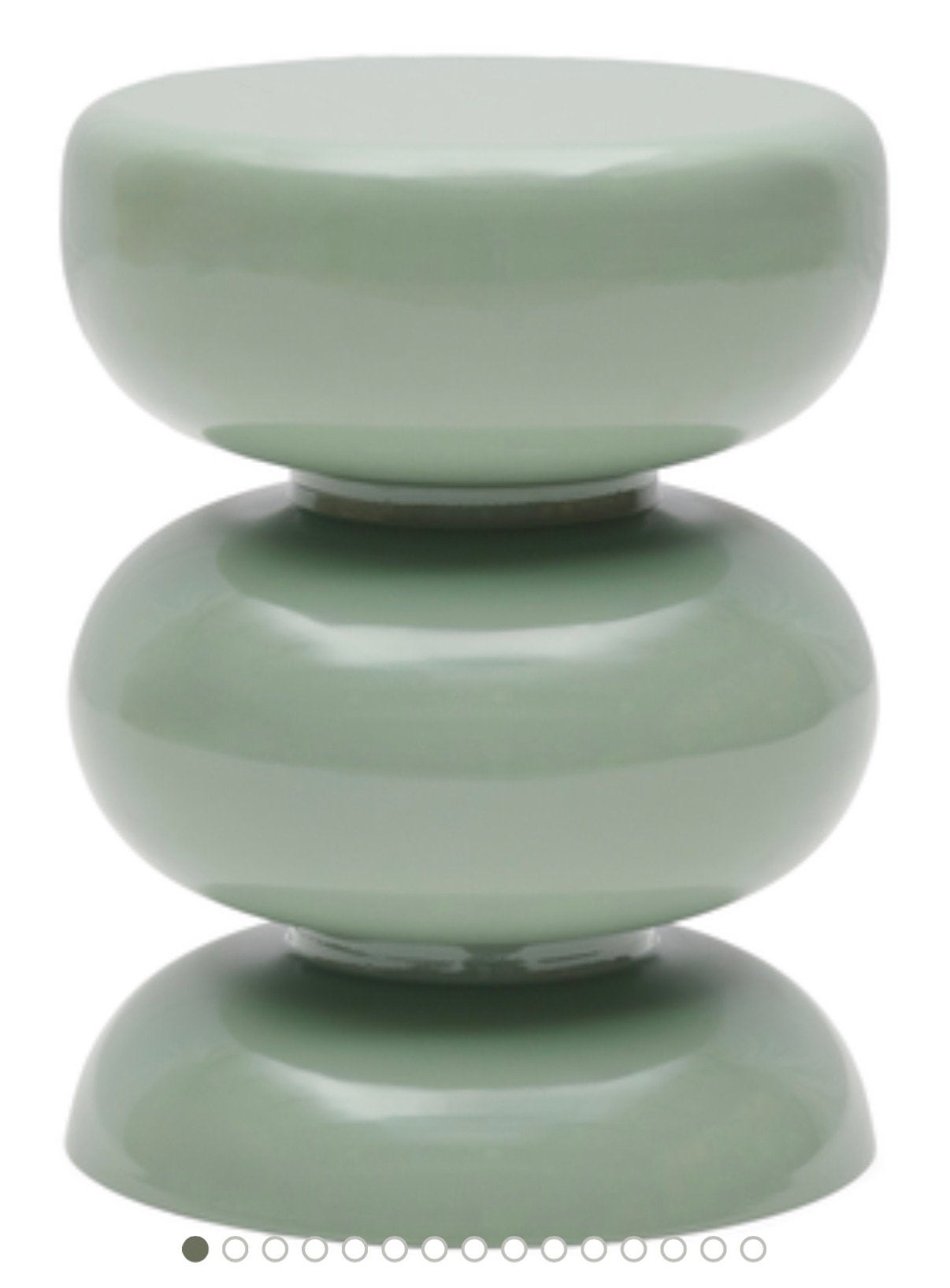 Loods 5 Mala Gloss Sky bijzettafel, Minder dan 55 cm, Rond, Zo goed als nieuw, Ophalen