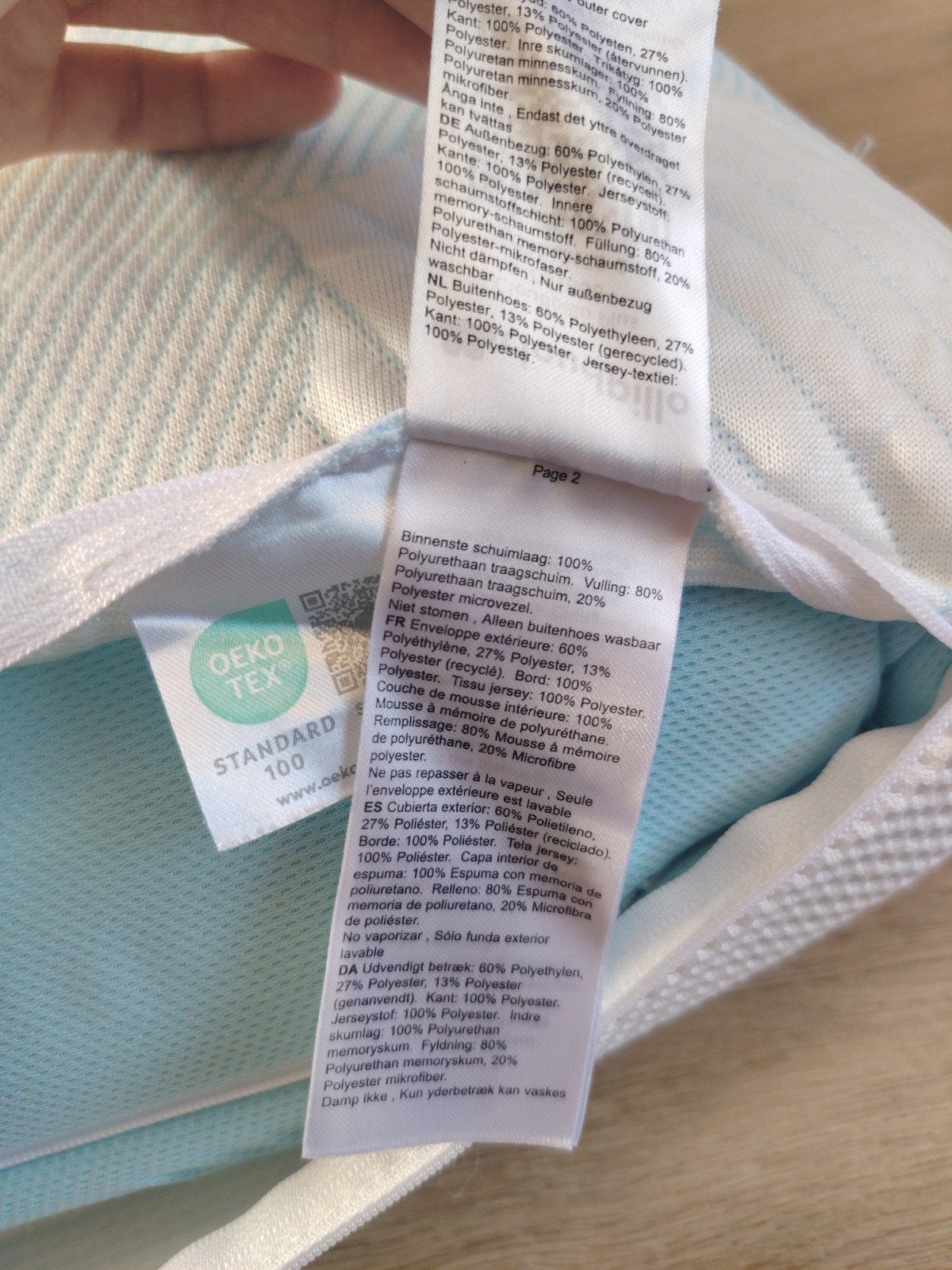 Cloud Pillow Plus kussen, Schuim, Eenpersoons, Wit, Vochtregulerend