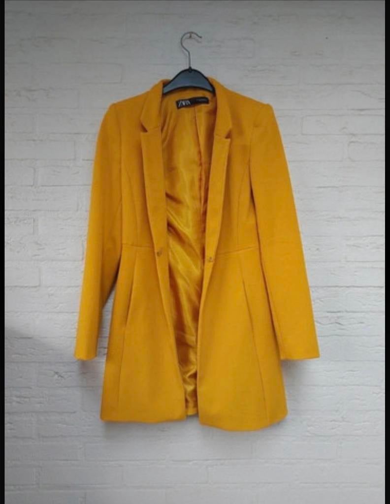 ZARA chique geel blazer jasje maat XS, Verzenden, Zo goed als nieuw, Maat 34 (XS) of kleiner, Geel