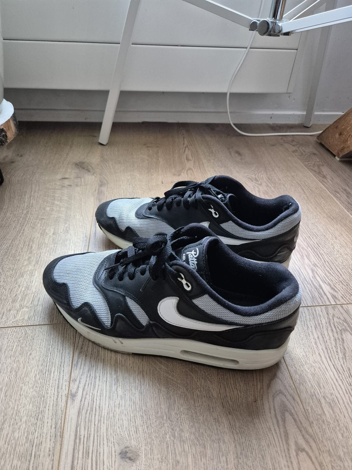NIKE AIR MAX 1 X PATTA BLACK THE WAVE SNEAKERS, Ophalen of Verzenden, Gebruikt, Sportschoenen