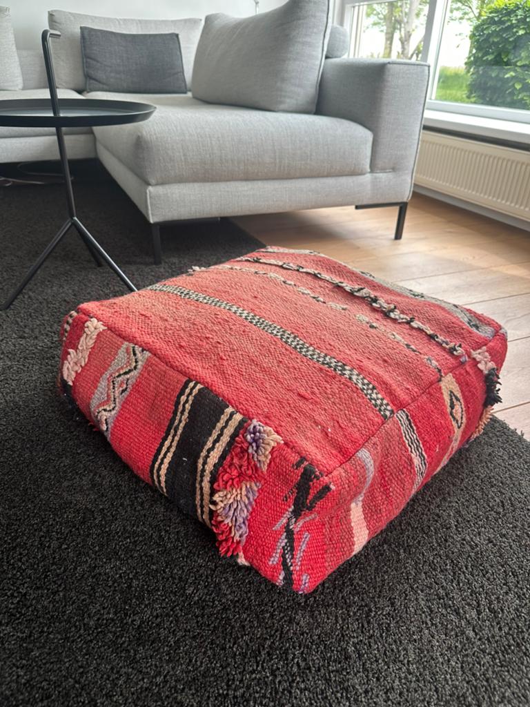 Traditionele Marokkanse poef, Ophalen of Verzenden, Nieuw
