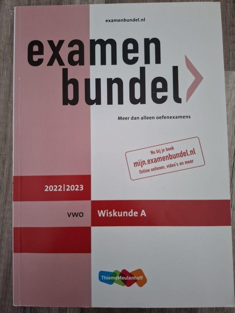 Examenbundel VWO Wiskunde A 2022/2023, Boeken, Schoolboeken, VWO, Wiskunde A, ThiemeMeulenhoff, Ophalen of Verzenden