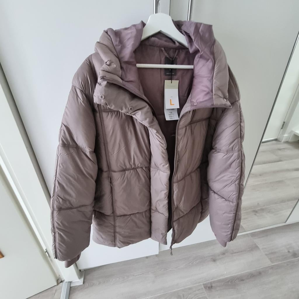 Primark, Puffer Jacket, Nieuwe Taupe Gewatteerde Winterjas, Kleding | Dames, Jassen | Winter, Maat 38/40 (M), Primark, Beige, Nieuw