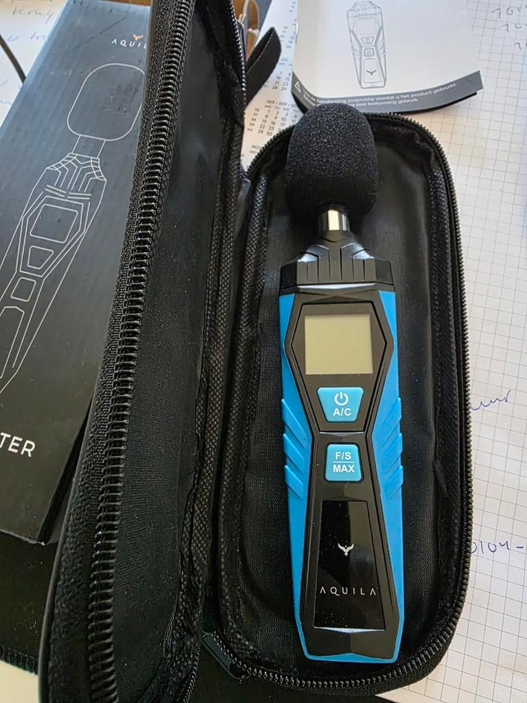 Aquila Decibelmeter AQ720, Doe-het-zelf en Verbouw, Meetapparatuur, Ophalen, Nieuw, Geluid