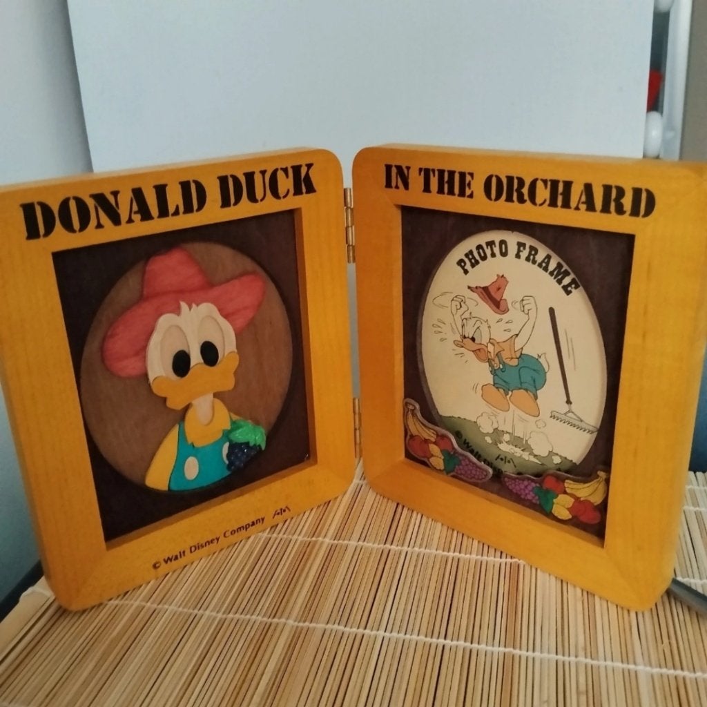 Vintage fotolijst Donald Duck, Verzamelen, Disney, Ophalen of Verzenden, Donald Duck, Nieuw, Overige typen